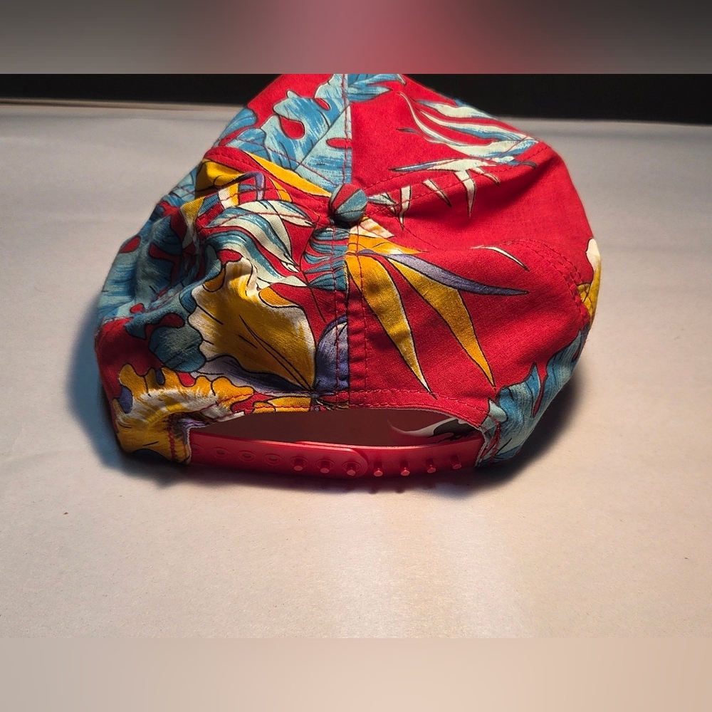 Vintage Pontiac Hat 80s/90s Tropical Jungle Strapback Cap Racing Made In USA - Picture 3 of 8